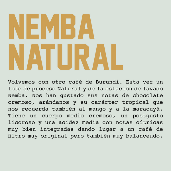 Nemba Natural - Burundi