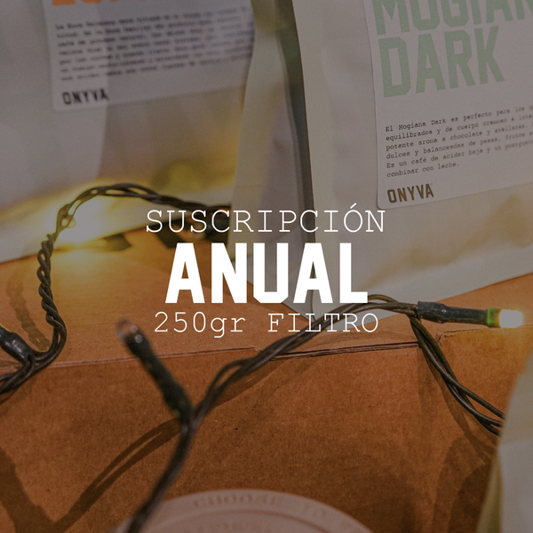 Tarjeta Regalo – Suscripción Anual · 250g Filtro