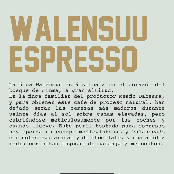 Walensuu Espresso - Ethiopia