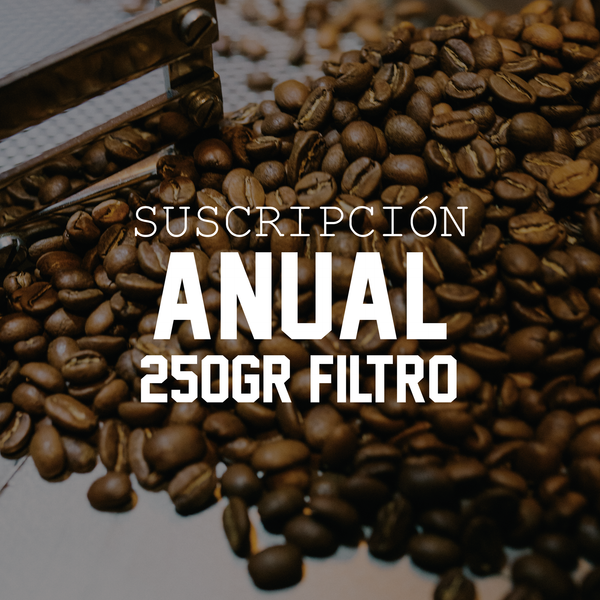 Tarjeta Regalo – Suscripción Anual · 250g Filtro